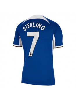Moški Nogometna dresi replika Chelsea Raheem Sterling #7 Domači 2023-24 Kratek rokav
